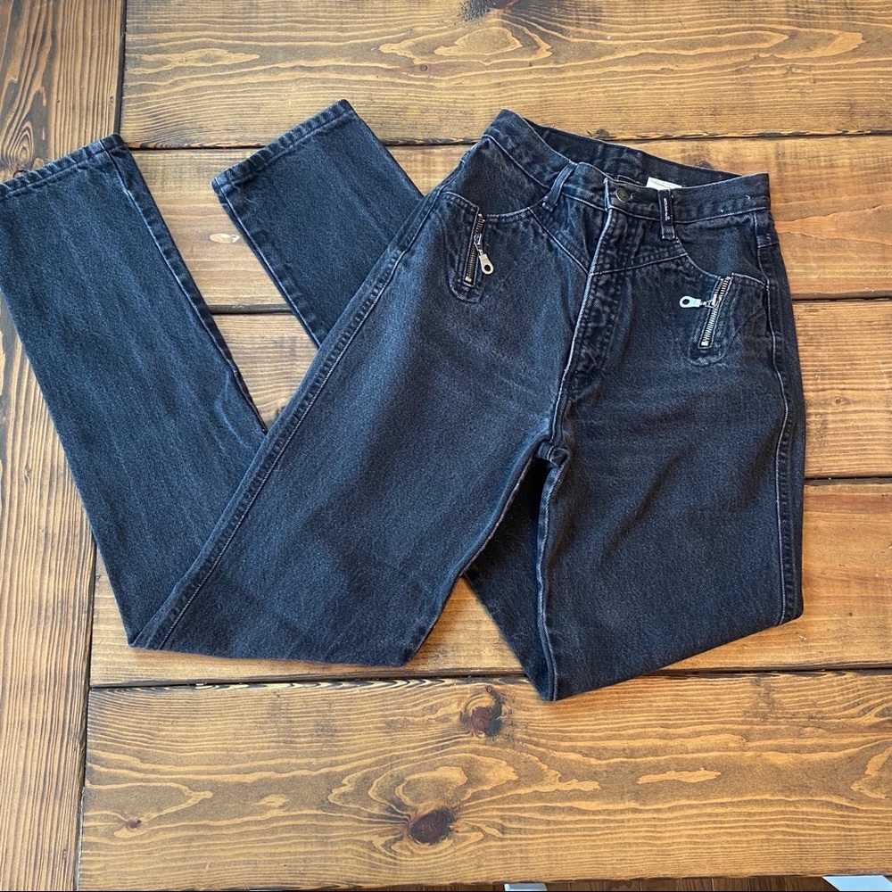 Vintage Rockies High Rise Zip Pocket Mom Jeans